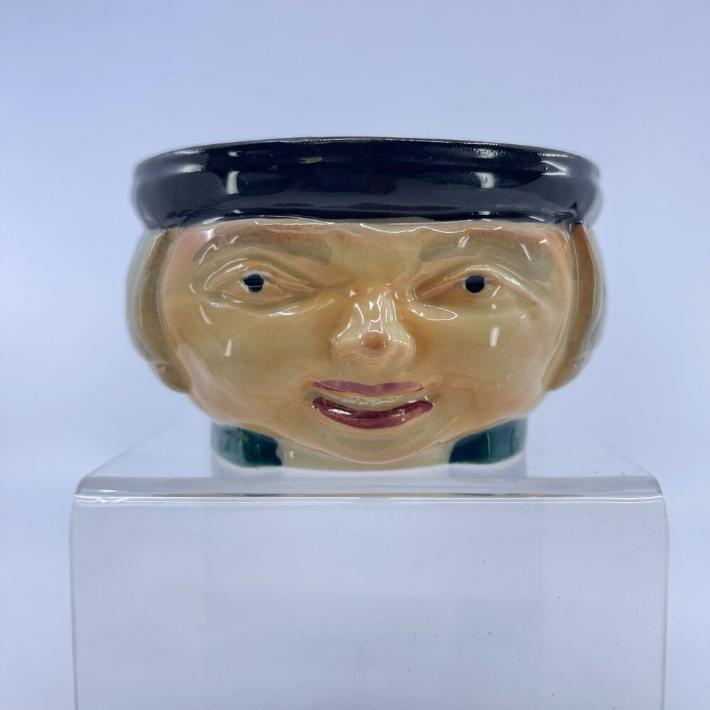 vintage staffordshire hand painted ceramic tobey sugar bowl